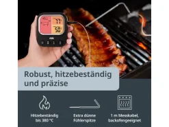 ADE Digitales BBQ-Thermometer schwarz