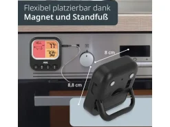 ADE Digitales BBQ-Thermometer schwarz