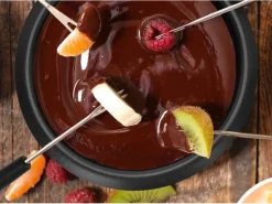 ADE Schokoladenfondue-Set KG2352 10 Teile, Schwarz