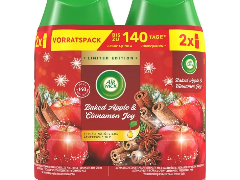 Air Wick Duftstecker Nachfüller DUO Baked Apple, 2x 500 ml