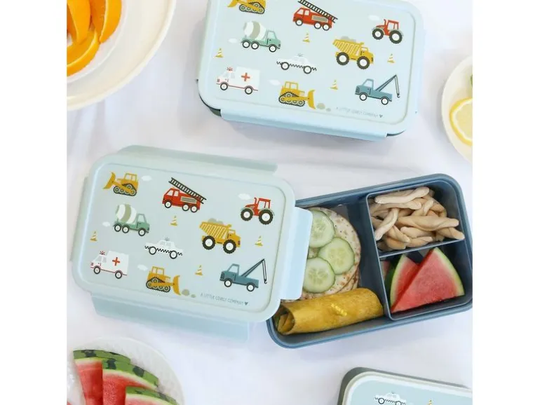 A Little Lovely Company Lunchbox Fahrzeuge Mehrfarbig