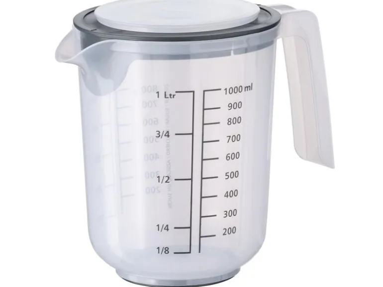 APS Rührbecher mit Deckel MIXUP 1 l, Transparent