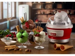 Ariete Glacemaschine Party Time ARI-643-RD 1.5 l, Rot/Weiss