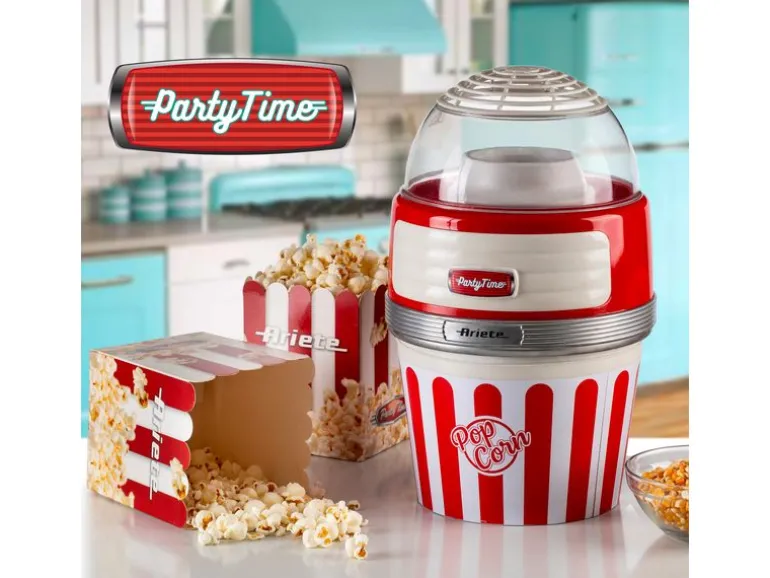 Ariete Popcorn Maschine Party Time ARI-2957-RD Rot/Weiss