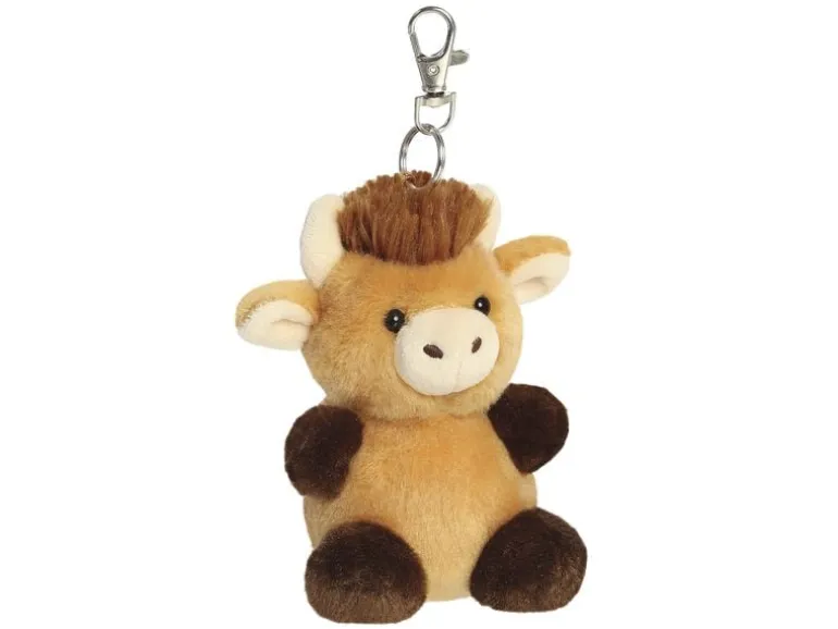 AURORA Schlüsselanhänger Palm Pals Hubert Highland Cow Braun, 10 cm