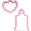BackshopSchweiz Ausstechformen Set – Geist und Grabstein 1 Stück, Rosa