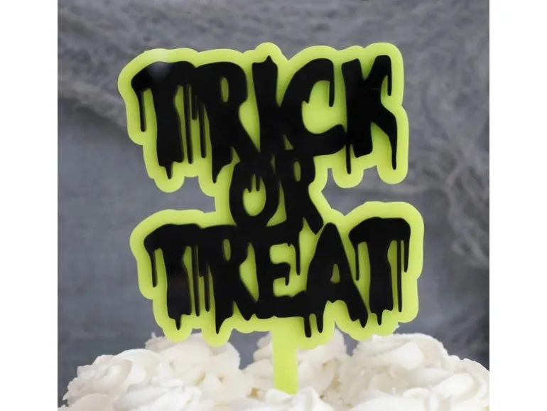 BackshopSchweiz Tortentopper Trick or Treat 1 Stück, Gelb