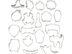 BackshopSchweiz Wilton Halloween Ausstecher Set - 18 Stk 1 Stück, Silber