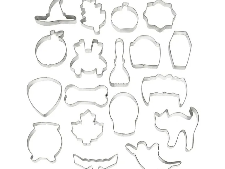 BackshopSchweiz Wilton Halloween Ausstecher Set - 18 Stk 1 Stück, Silber