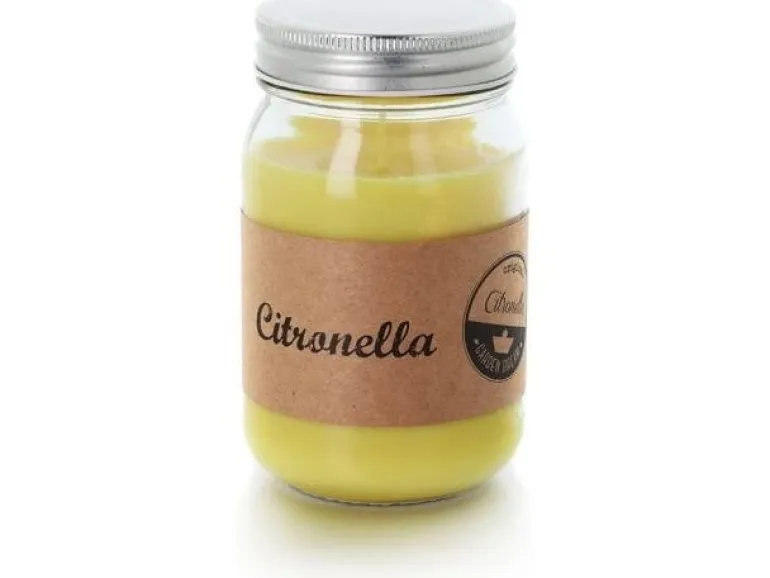 balthasar Gartenkerze Citronella Jar Gelb