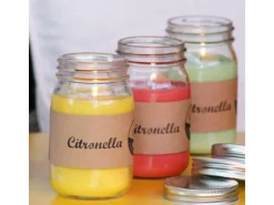 balthasar Gartenkerze Citronella Jar Gelb