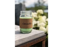 balthasar Gartenkerze Citronella Jar Hellgrün