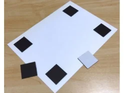 Berec Magnetplättchen 1 x 1 cm 100 Stück, Weiss-Schwarz