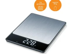 Beurer Küchenwaage KS34 XL Silber