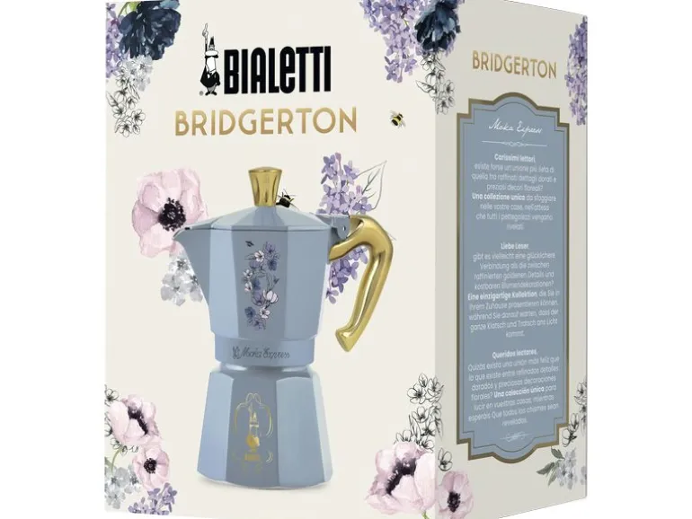 Bialetti Espressokocher Bridgerton Moka Express 6 Tassen
