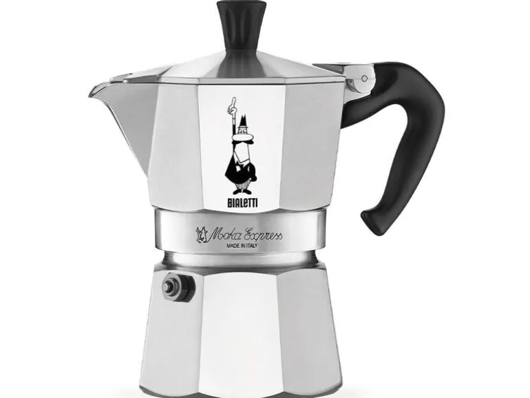 Bialetti Espressokocher Moka Express 1 Tassen, Silber