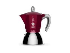 Bialetti Espressokocher New Moka Induktion 4 Tassen, Rot