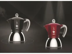 Bialetti Espressokocher New Moka Induktion 4 Tassen, Rot
