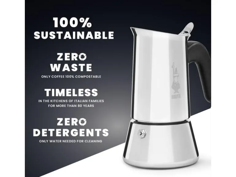 Bialetti Espressokocher Venus 4 Tassen, Silber