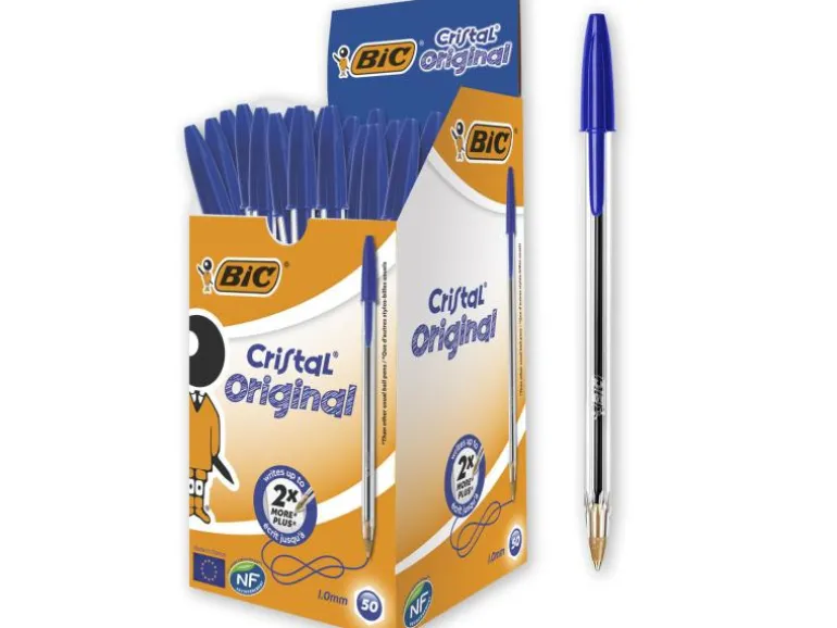 BIC Kugelschreiber Cristal Original 0.32 mm Blau, 50 Stück
