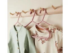 bieco Kinderkleiderbügel 8 Stk. Altrosa