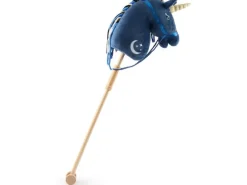 bieco Steckentier Einhorn Luna Blau/Gold/Dunkelblau