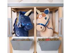 bieco Steckentier Einhorn Luna Blau/Gold/Dunkelblau