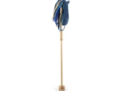 bieco Steckentier Einhorn Luna Blau/Gold/Dunkelblau