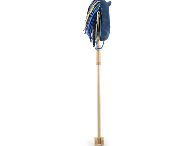 bieco Steckentier Einhorn Luna Blau/Gold/Dunkelblau