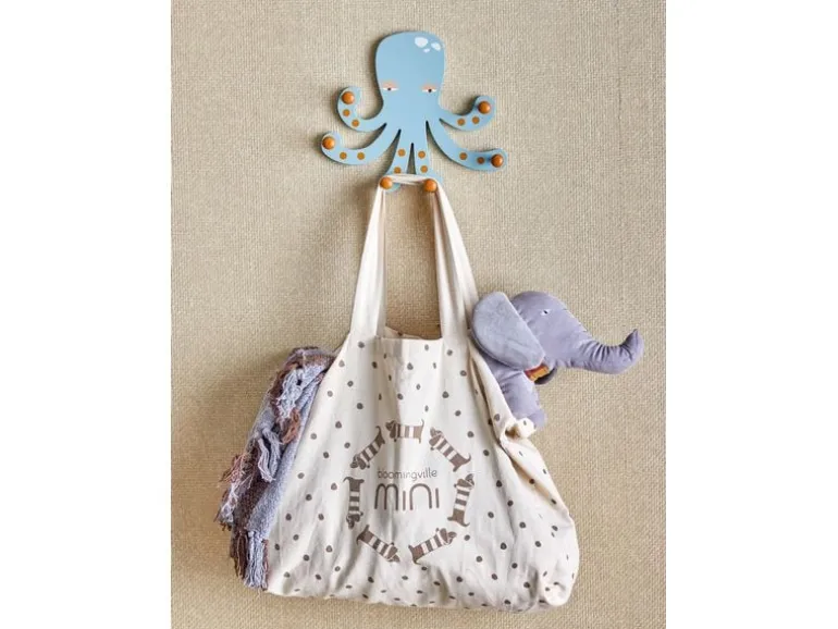 Bloomingville Garderobe Oswall 30 x 26 x 6 cm, Blau, MDF