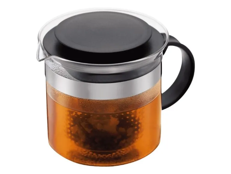 Bodum Teebereiter Bistro Nouveau Schwarz, 1.5 l