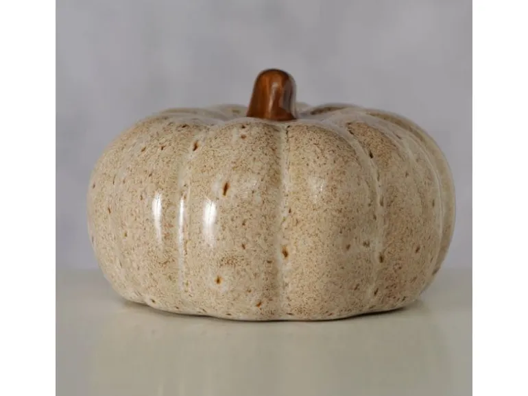 Boltze Aufsteller Kürbis Bego 9 x 6 cm, Beige