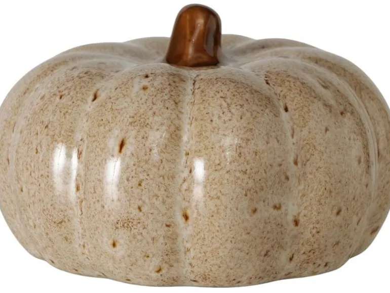 Boltze Aufsteller Kürbis Bego 9 x 6 cm, Beige