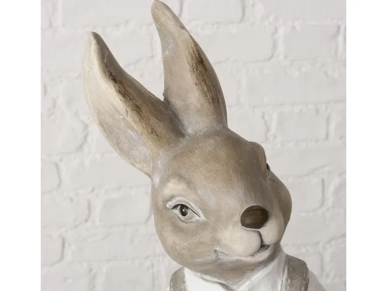 Boltze Aufsteller Terje Braun, Weiss, 48 cm