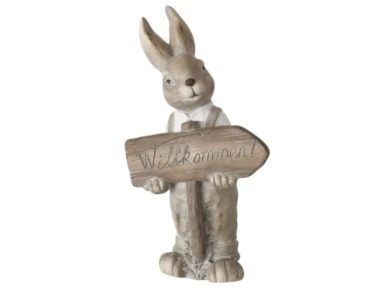Boltze Aufsteller Terje Braun, Weiss, 48 cm
