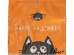 Boltze Servietten Happy Hallowen 20 Stück, 17 x 17 cm