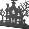 Boltze Teelichthalter Hollie 25 x 8 x 20 cm, Schwarz