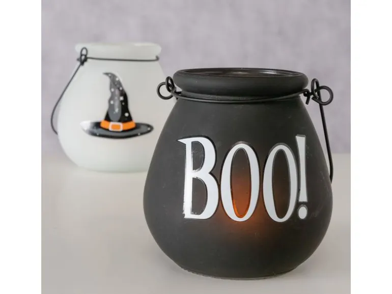 Boltze Windlicht Spooky 1 Stück, assortiert