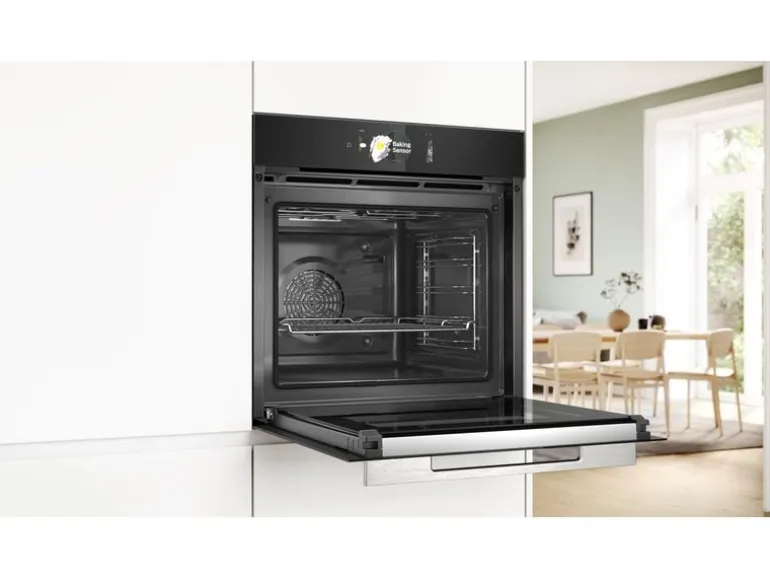 Bosch Einbaubackofen HBG7784B1 Schwarz A+
