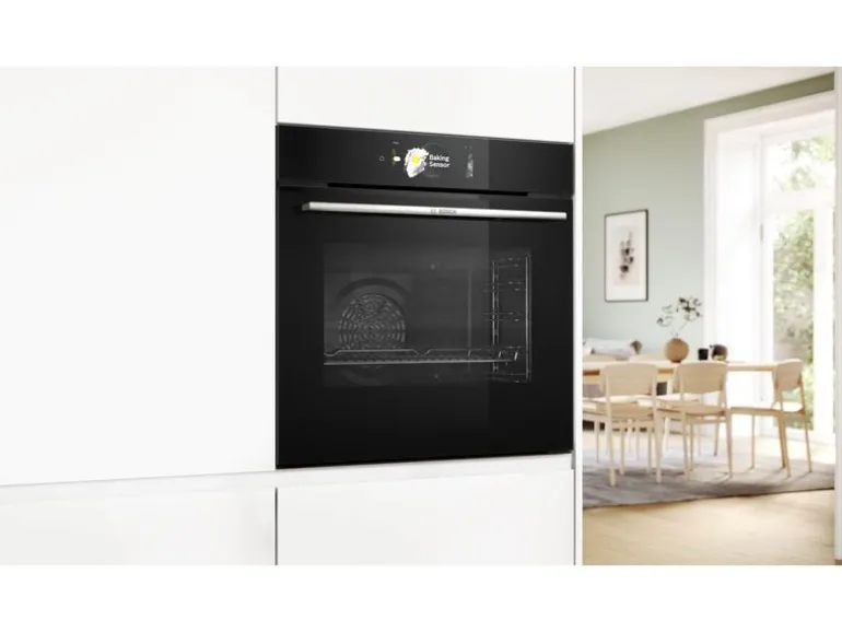 Bosch Einbaubackofen HBG7784B1 Schwarz A+