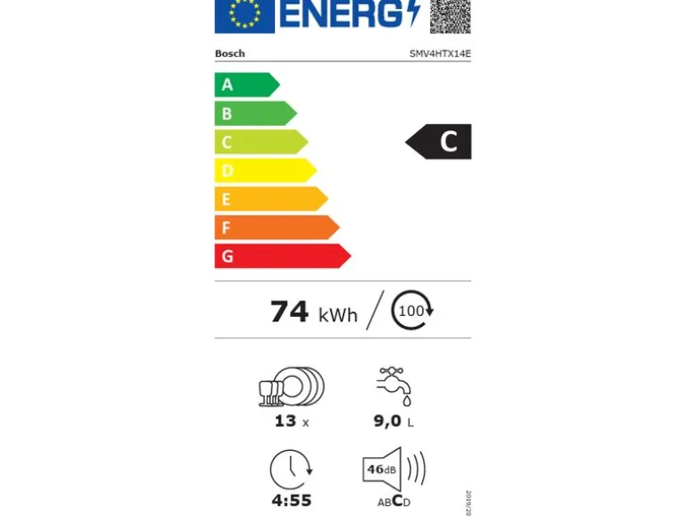 Bosch Einbaugeschirrspüler Serie 4 SMV4HTX14E