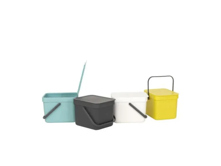 Brabantia Komposteimer Sort & Go 6 l, Grau