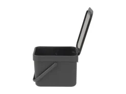 Brabantia Komposteimer Sort & Go 6 l, Grau