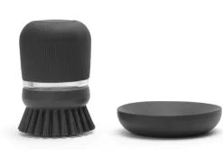 Brabantia Spülbürste mit Seifenspender Dunkelgrau