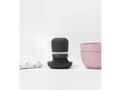 Brabantia Spülbürste mit Seifenspender Dunkelgrau