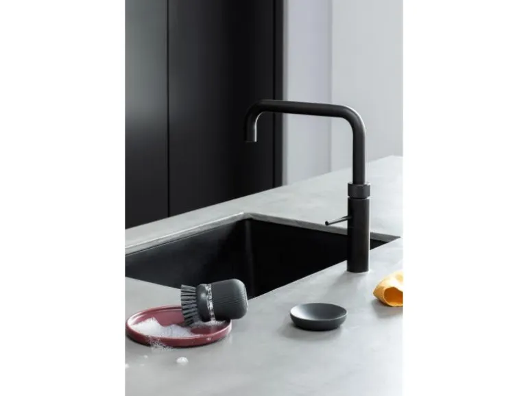 Brabantia Spülbürste mit Seifenspender Dunkelgrau