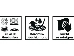 BRATmaxx Bratpfanne Aluminium Pfannen Set 3 Stück 20 cm/24 cm/28 cm