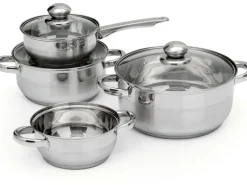 BRATmaxx Pfannen-Set Kochtopfset 7-teilig, 17.2 cm/21.4 cm/25.4 cm