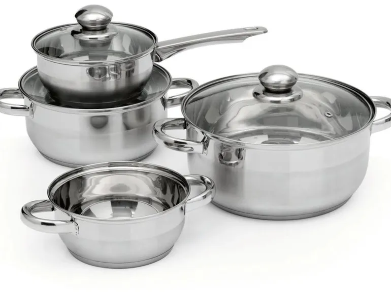 BRATmaxx Pfannen-Set Kochtopfset 7-teilig, 17.2 cm/21.4 cm/25.4 cm