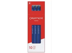 Caran d'Ache Kugelschreiber 825 Blau, 10 Stück